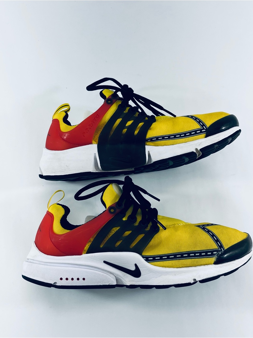Nike Air Presto Road Race CT3550-700 Yellow Red Black Men’s :9Athletic Sneakers - Picture 2 of 16
